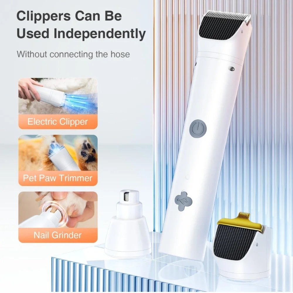 Dog Hair Vacuum & Dryer & Clipper 3 in 1